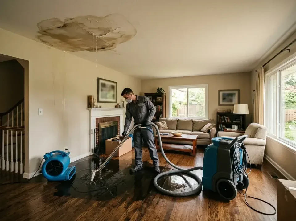 attic-pipe-burst-ceiling-drip-008 — frequently asked questions, Water Damage Restoration & Carpet Care in Rockville, MD
